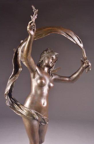 Antiquités - Auguste Moreau (1834-1917), A Large Bronze Of Venus