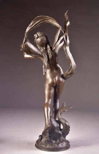 Antiquités - Auguste Moreau (1834-1917), A Large Bronze Of Venus