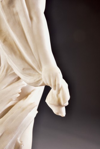 Mathurin Moreau (1822-1912), Large Carrara Marble Nude - 