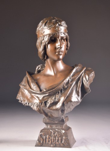 La Sibylle - Emmanuel Villanis (1858 - 1914) - Sculpture Style Art nouveau