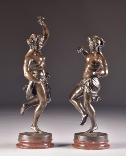 Les danseuses - Dominik Mahlknecht (1793-1876)  - Sculpture Style Napoléon III