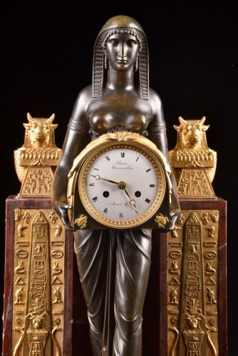 19th century - A Return From Egypt Clock By Ravrio and Mensil, France Empire period