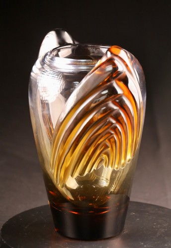 Lalique France - &quot;Marrakech&quot; Vase - Glass & Crystal Style 