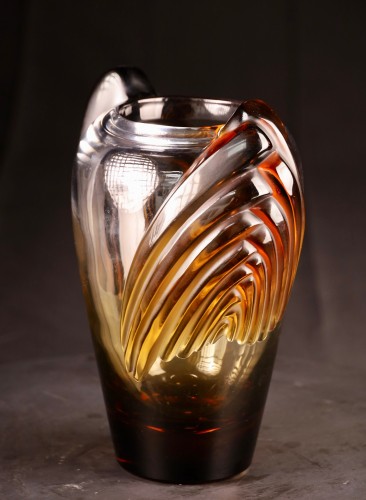 Glass & Crystal  - Lalique France - &quot;Marrakech&quot; Vase