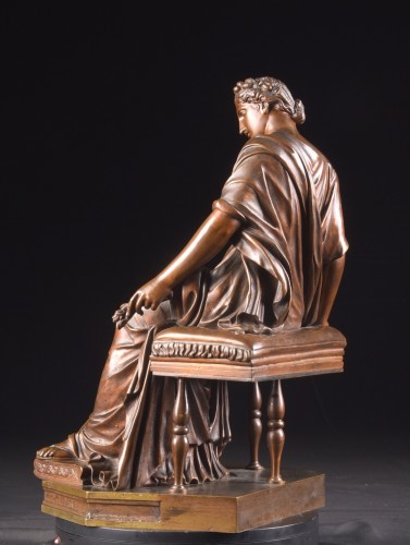 19th century - Victor Paillard (1805-1886) Seated Female Figure
