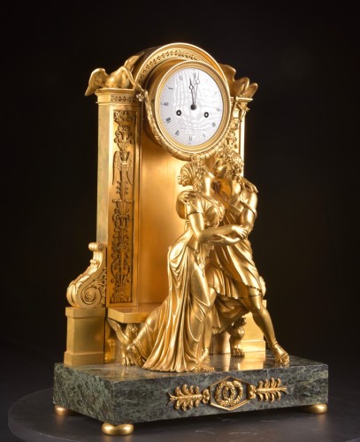 Horlogerie  - Ppendule Empire Le réconciliation, modèle de Claude Galle