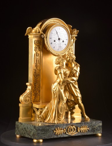 19th century - A Large Clock, &quot;le Raccommodement&quot;, France Empire