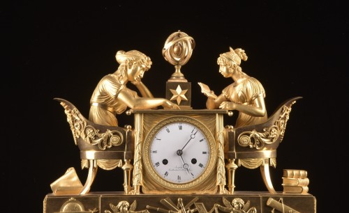 19th century - Empire Astronomy clock with two readers