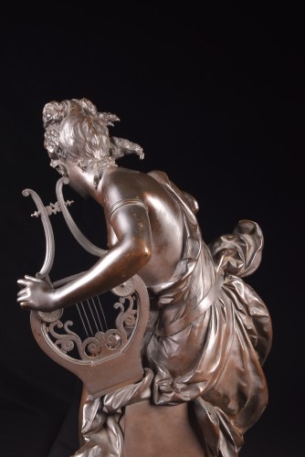 Sculpture Sculpture en Bronze - Albert Ernest Carrier-belleuse (1824 - 1887) - Mélodie