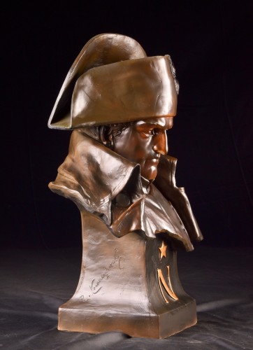 Antiquités - Buste de Napoléon Bonaparte, - Paul Ludwig Kowalczewski (1865 - 1910)