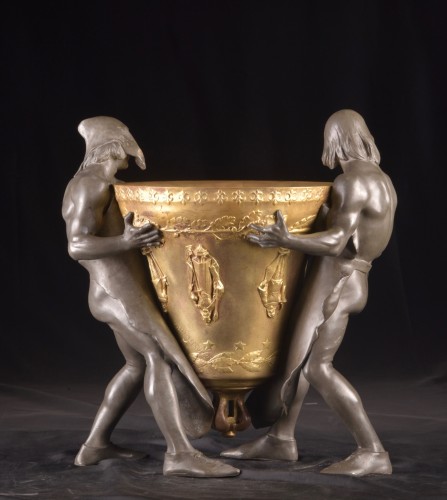 Fondeurs de cloche, par Louis Étienne Marie Albert-Lefeuvre (1845 - 1924) - Mora Antiques