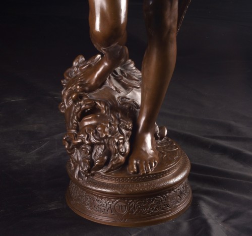 David et Goliath d'Antonin Mercié (1845-1916) - Mora Antiques