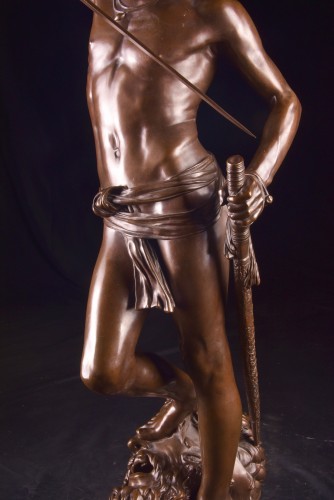 XIXe siècle - David et Goliath d'Antonin Mercié (1845-1916)