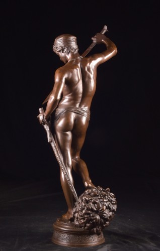 Antiquités - David et Goliath d'Antonin Mercié (1845-1916)
