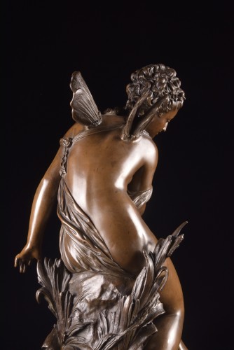 Antiquités - Mathurin Moreau (1822–1912) « La Libellule » (Nymphe fluviale)