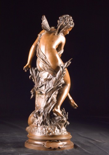 Antiquités - Mathurin Moreau (1822–1912) « La Libellule » (Nymphe fluviale)