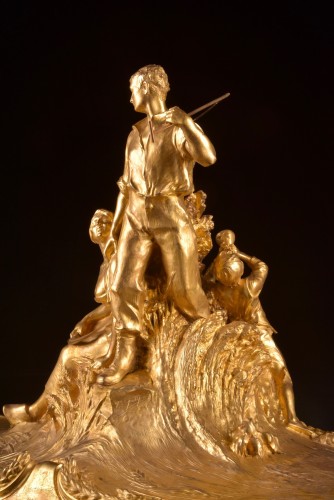 Antiquités - Chef-d’œuvre de Christofle & CIE – Monumental centre de table Belle époque