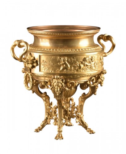 Gilt Bronze Centerpiece, Known as a Work by F. Barbedienne