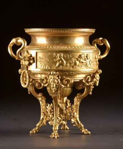 Gilt Bronze Centerpiece, Known as a Work by F. Barbedienne - 