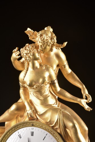 Horology  - Empire Mantel Clock “Diana and Callisto” – Alexandre à Paris, circa 1810