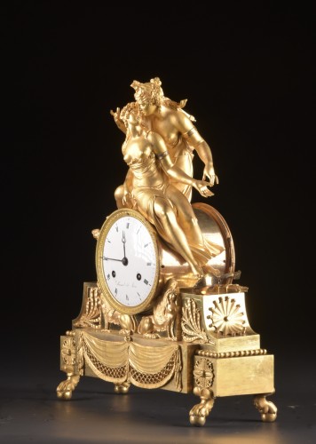 19th century - Empire Mantel Clock “Diana and Callisto” – Alexandre à Paris, circa 1810