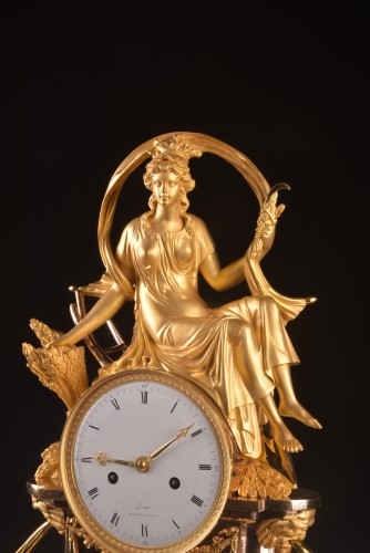 Pendule Empire “Cérès” - Mora Antiques