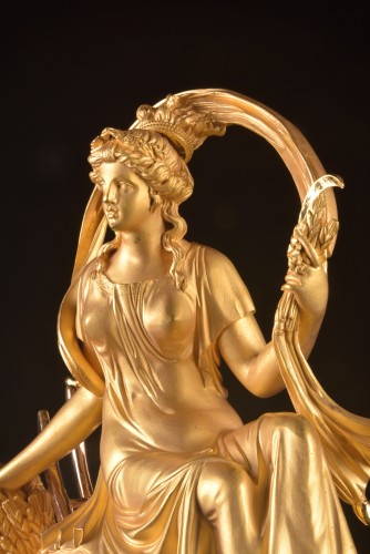 Antiquités - Pendule Empire “Cérès”