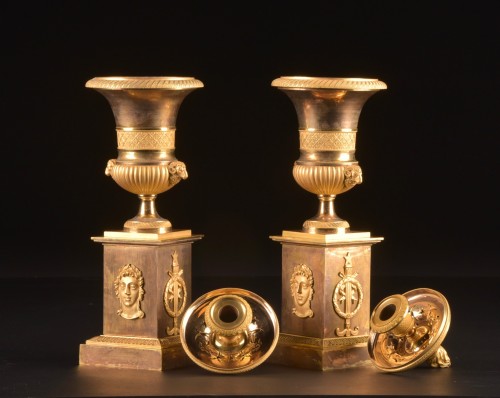 Antiquités - Empire Candlesticks  Brûle-Parfums  c. 1810