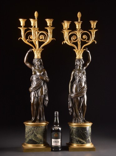 Pair Of Monumental Candelabra, 19th century  - 