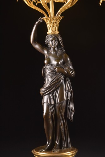 Empire - Pair Of Monumental Candelabra, 19th century 