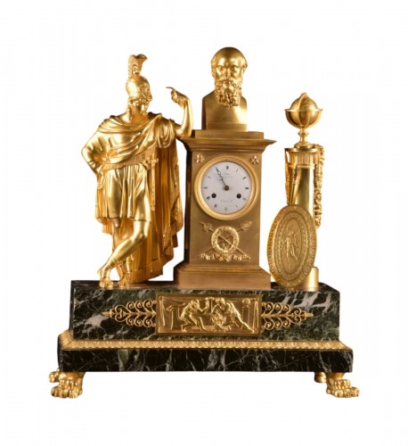 A Early 19th Century French Gilt Bronze Clock