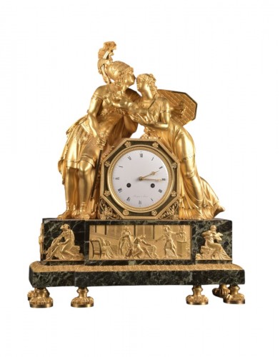 Empire "Hector" Clock, Attributed To Claude Galle, Movement Signed Rocquet 
