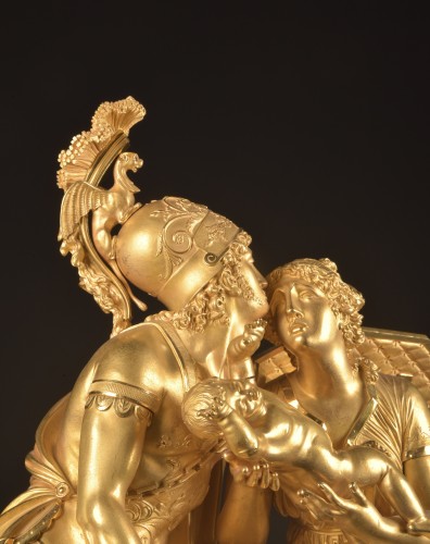 Empire - Empire &quot;Hector&quot; Clock, Attributed To Claude Galle, Movement Signed Rocquet 