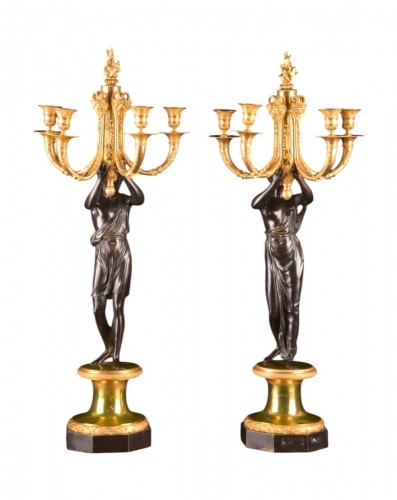 Pair Of Charles X Candelabras, France circa 1825
