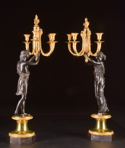 Restauration - Charles X - Pair Of Charles X Candelabras, France circa 1825
