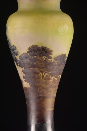 20th century - Art Nouveau vase by the renowned glass artist Emile Gallé (1846-1904)
