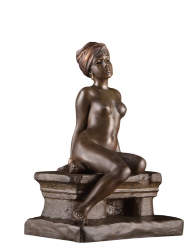 Emmanuel Villanis (1858–1914) – ““seated Oriental Woman””
