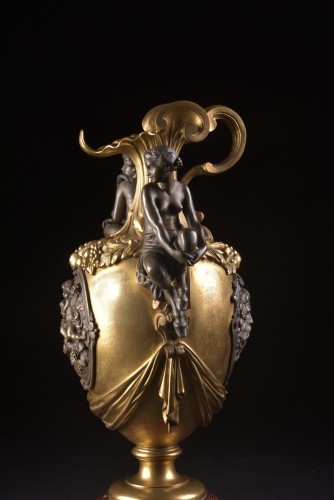Napoléon III - 19th Century Gilt And Patinated Bronze Vase by V. P: Victor Paillard