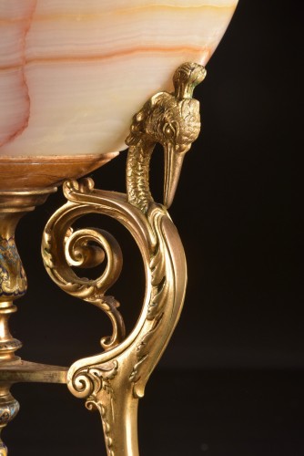 Decorative Objects  - French Algerian Onyx Flowerpot, Attributed To Louis François Eugène Cornu 