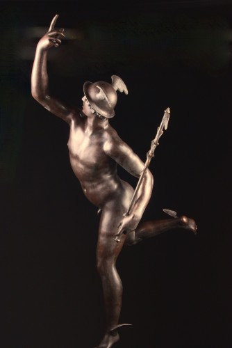 Objet de décoration  - Monumental Hermès en bronze inspiré du modèle de Giambologna