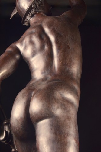 Monumental Hermès en bronze inspiré du modèle de Giambologna - Mora Antiques