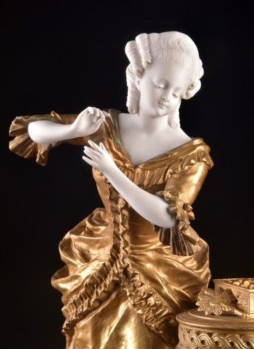 Young Woman At Her Dressing Table  - Decorative Objects Style Art nouveau