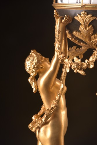 Large “three Graces” Clock With Rotating Circles circa 1860 - 