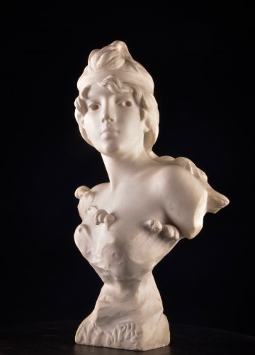 E. Villanis (1858–1914) – Nymphe - Sculpture Style Art nouveau
