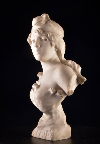 E. Villanis (1858–1914) – Nymphe - Art nouveau