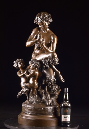 Sculpture Sculpture en Bronze -  Faunes - d'après Claude Michel, dit Clodion (1738–1814)