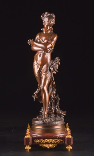 Figure sur base tournante - Hippolyte Moreau (1832–1927) - Art nouveau