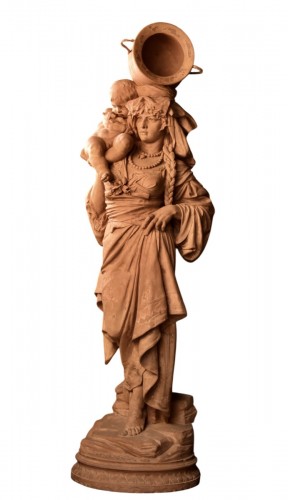 Louis Samain (1834–1901) — Carrier with Child