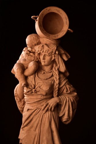 Louis Samain (1834–1901) — Carrier with Child - 