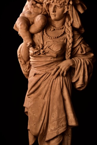 Louis Samain (1834–1901) — Carrier with Child - 